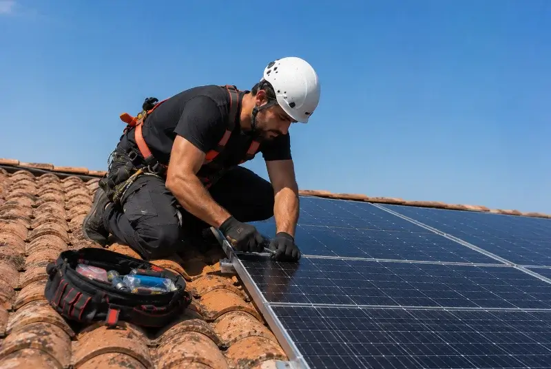 Maintenance et monitoring de panneaux solaires à Guitinières